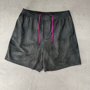 Chubbies Shorts Mens XL Black Gray Palms Athlounger Compression Lined Stretch